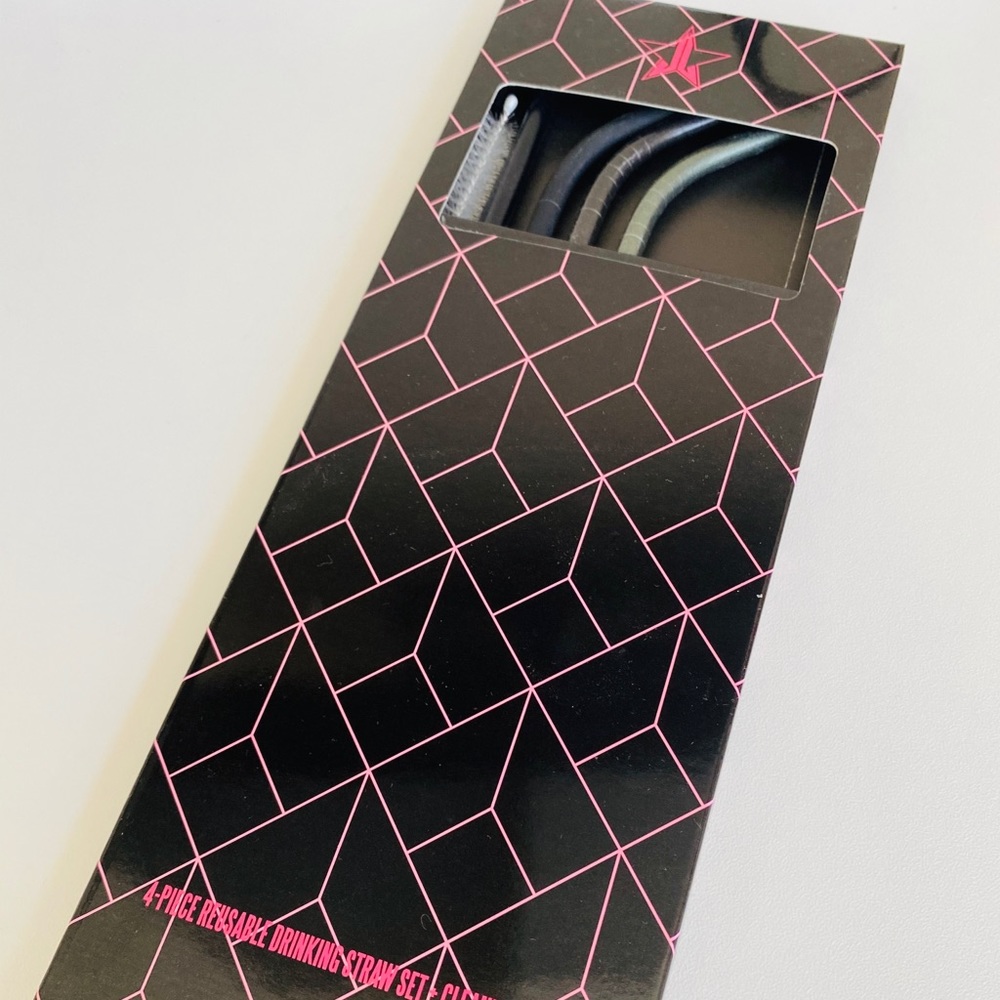 Jeffree Star Black Usable Drinking Straws